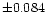 $\pm 0.084$
